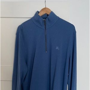 BURBERRY 3/4 ZIP SWEATER
